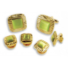 Square Decorative Cuff Link Set