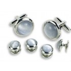 Catseye Tuxedo Cufflinks and Studs