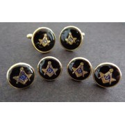 Masonic Logo Cufflinks and Stud Set