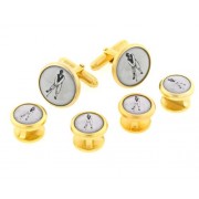 Golfer Cufflinks and Studs Golfer Cufflinks and Studs