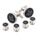 Masonic Cufflinks and Stud Set