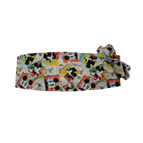 Mickey Mouse Comic Strip Cummerbund and Tie Set