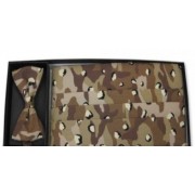 Desert Camo Cummerbund and Bow Tie Set, all cotton