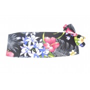 Hawaiian Tropical Floral Garden Cummerbund and Bow Tie Set