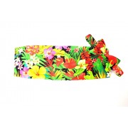 Hawaiian Floral Menagerie Cummerbund and Bow Tie Set Hawaiian Floral Menagerie Cummerbund and Bow Tie Set