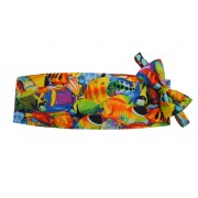 Hawaiian Tropical Salt Water Fish Cummerbund and Tie