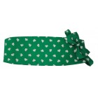 Saint Patty's Day Shamrocks Cummerbund and Tie Set, Festive Green Accessories for Celebrations