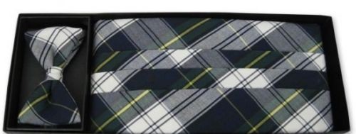 Stafford Plaid Cummerbund and Tie