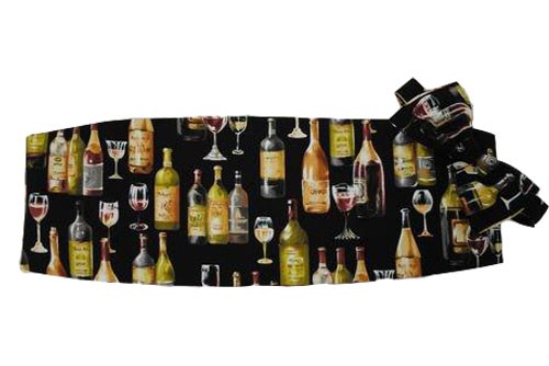 Wine Cummerbund and Tie Set