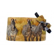 Zebras on Safari Cummerbund and Tie Set