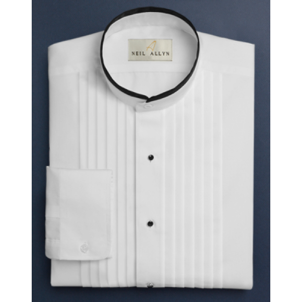 neil allyn white dress shirt Neil Allyn Classic Fit Pique Wing Collar Tuxedo Dress Shirt in Tuxedo White  Mens Formal Mardi Gras Shirt, Size L 34/35