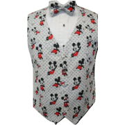 Totally Mickey Mouse Vest and Bow Tie Set