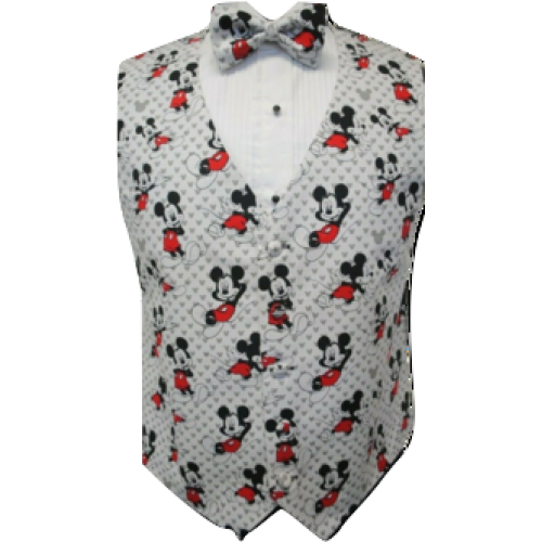 Totally Mickey Mouse Vest and Bow Tie Set