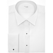 Dominic in White Laydown Collar Tuxedo Shirt Dominic in White Laydown Collar Tuxedo Shirt