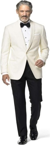 Ike Behar Light Ivory Dinner Jacket 