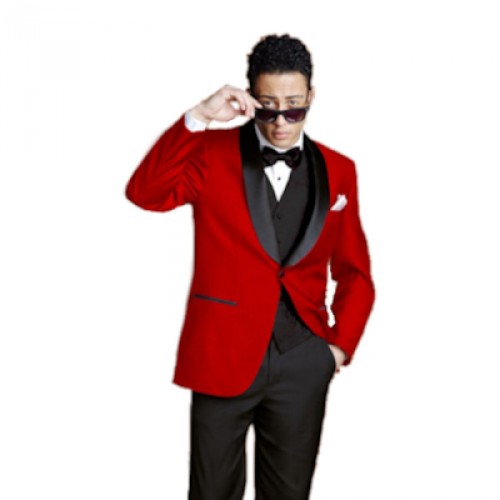 Modern "Bradford" Red Tuxedo