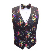 Mardi Gras Dots Vest and Tie