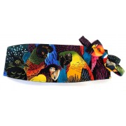 Hawaiian Tropical Birds Cummerbund and Bow Tie Set