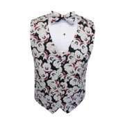 Mickey Mouse Black Silhouette Tuxedo Vest and Bow Tie 