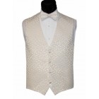 White Holiday Dots Tuxedo Vest and Bow Tie Set
