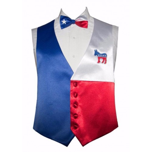 Vote Democratic Vest and Bow Tie Set