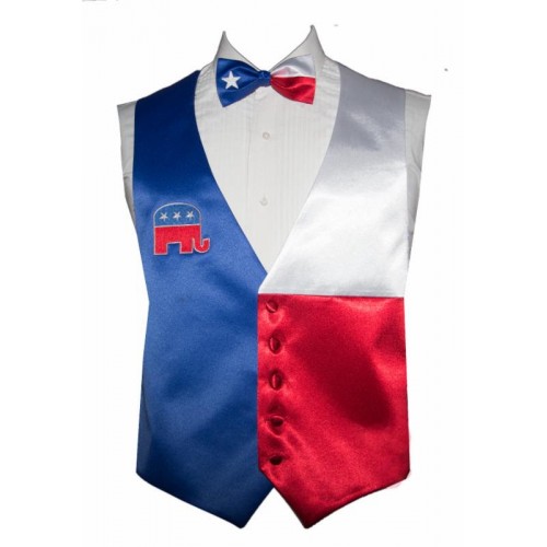 Vote Republican Vest and Bow Tie Set